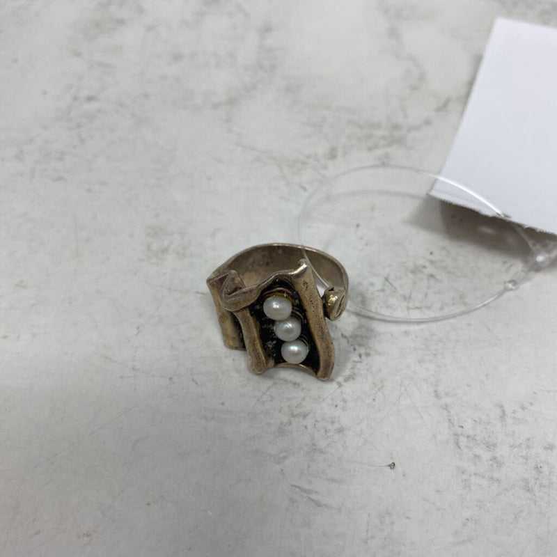 WOMEN'S RING silver white 8