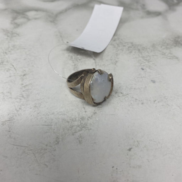 925 WOMEN'S RING white silver 8.5