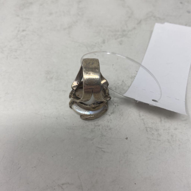925 WOMEN'S RING white silver 8.5