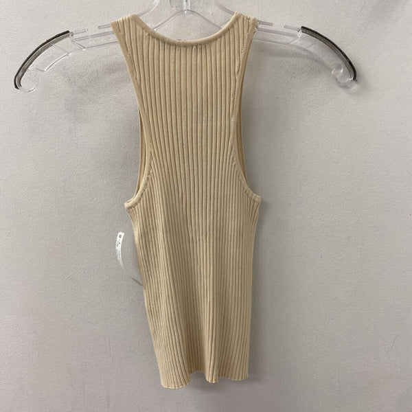 ZARA WOMEN'S TOP beige S