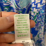 lilly pulitzer WOMEN'S BLOUSE/SHIRT white blue purple M