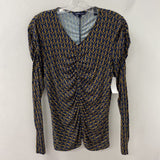 VERONICA BEARD WOMEN'S TOP blue brown M