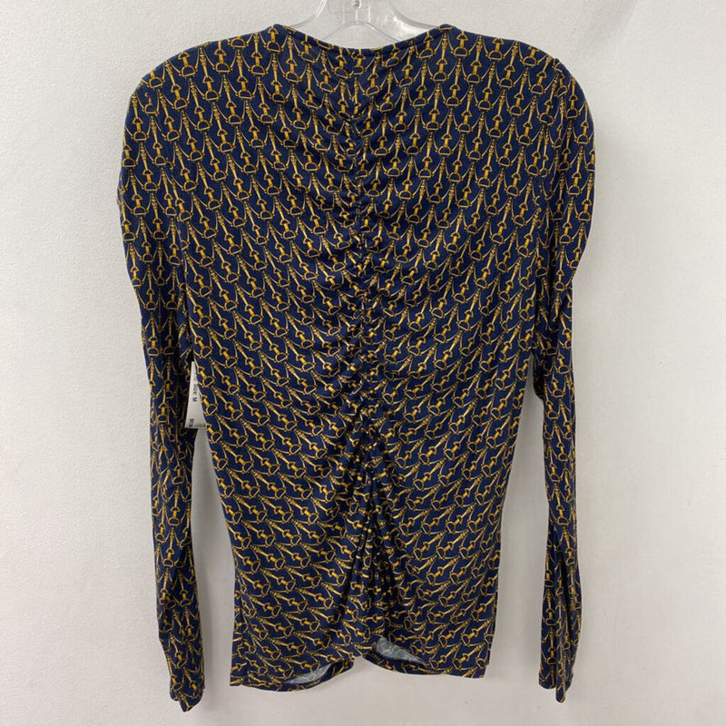 VERONICA BEARD WOMEN'S TOP blue brown M