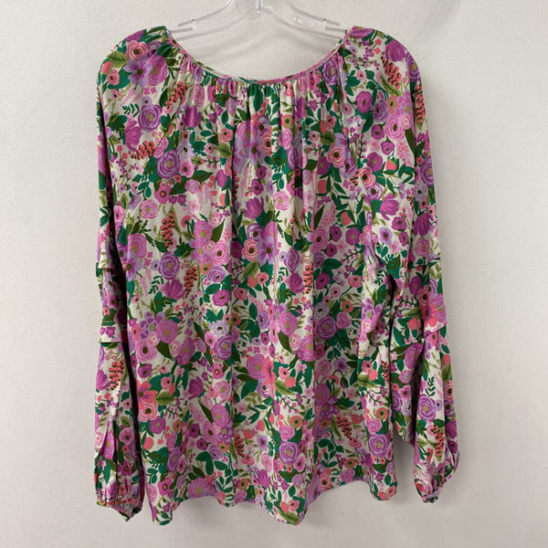 Northern Reflections WOMEN'S BLOUSE/SHIRT pink green purple multi L