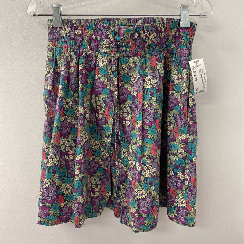 LONDON JEAN WOMEN'S SKIRT purple floral XS