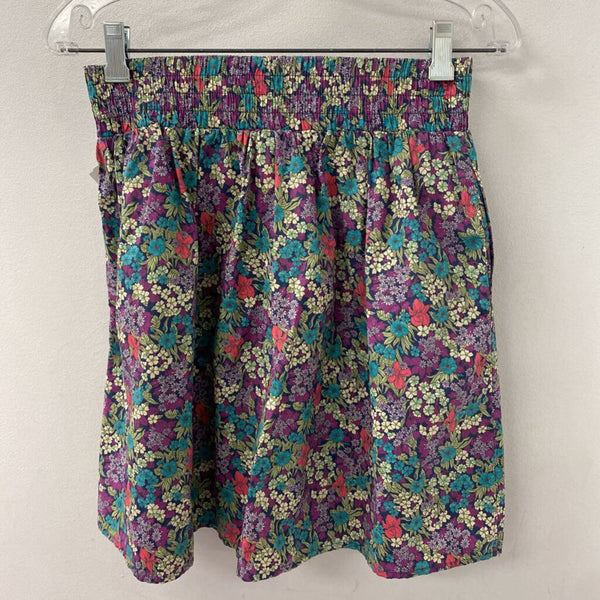 LONDON JEAN WOMEN'S SKIRT purple floral XS
