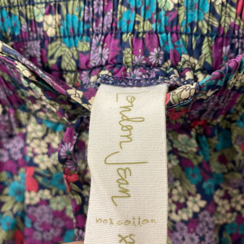 LONDON JEAN WOMEN'S SKIRT purple floral XS