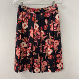 KATE SPADE WOMEN'S SKIRT black pink floral 0