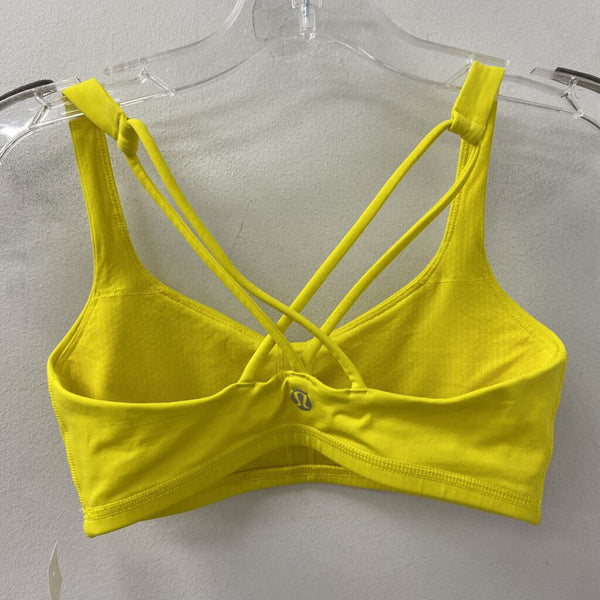 LULULEMON WOMEN'S ACTIVE BRA yellow XS