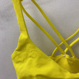LULULEMON WOMEN'S ACTIVE BRA yellow XS