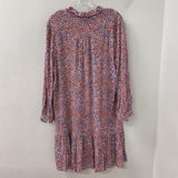 OLSEN WOMEN'S DRESS red purple blue mix 12