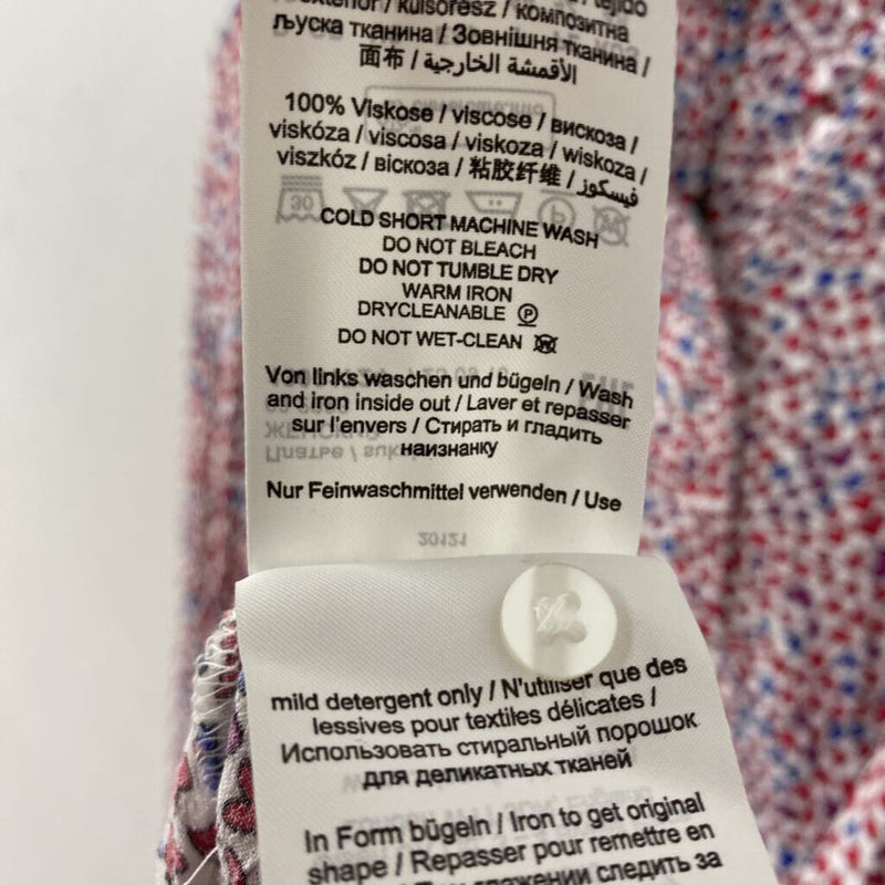 OLSEN WOMEN'S DRESS red purple blue mix 12