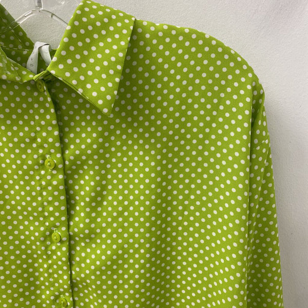 IMPERIAL WOMEN'S BLOUSE/SHIRT lime white S