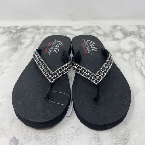 SKECHERS WOMEN'S SANDALS black bling 8-9