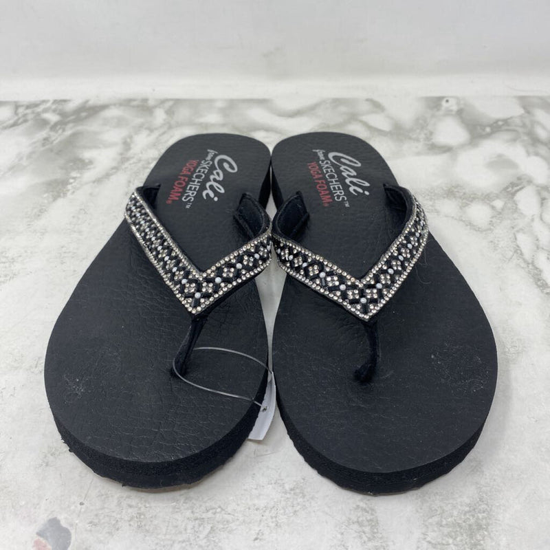 SKECHERS WOMEN'S SANDALS black bling 8-9