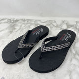 SKECHERS WOMEN'S SANDALS black bling 8-9