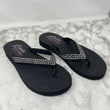 SKECHERS WOMEN'S SANDALS black bling 8-9
