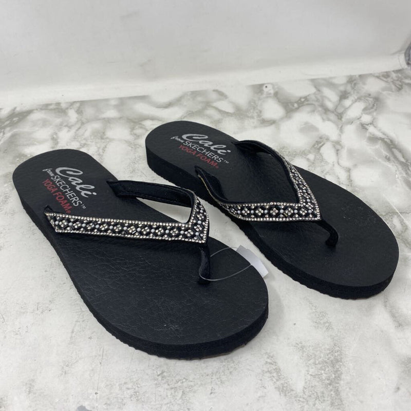 SKECHERS WOMEN'S SANDALS black bling 8-9