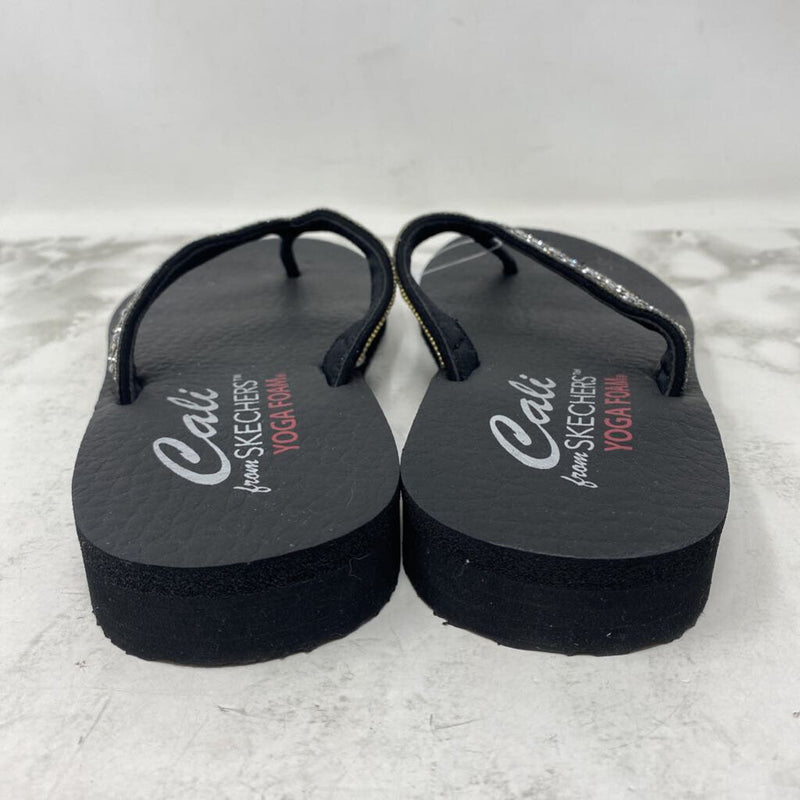 SKECHERS WOMEN'S SANDALS black bling 8-9