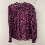 PARKER WOMEN'S BLOUSE/SHIRT purple black mix L