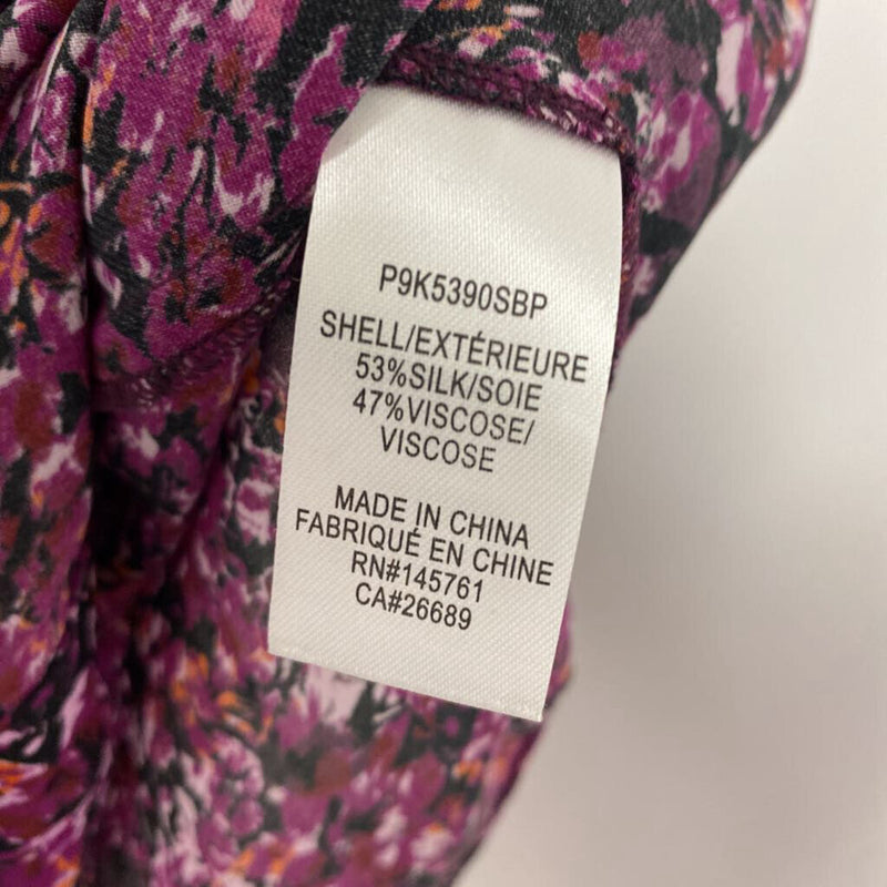 PARKER WOMEN'S BLOUSE/SHIRT purple black mix L