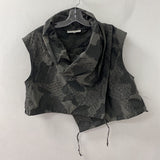 BRYN WALKER WOMEN'S TOP charcoal black mix L