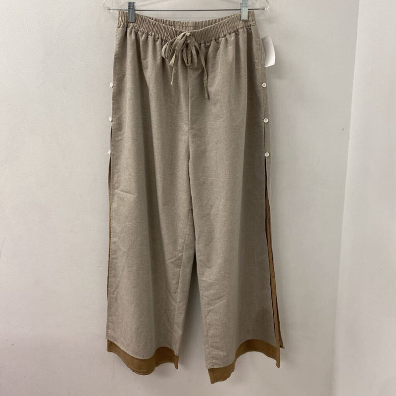 MISS LOOK WOMEN'S PANTS brown mix XL