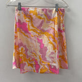 PIECES WOMEN'S SKIRT pink orange mix M
