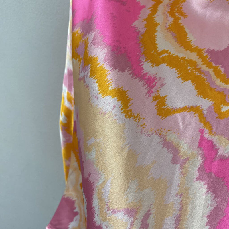 PIECES WOMEN'S SKIRT pink orange mix M