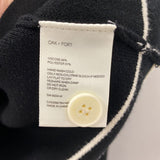 OAK + FORT WOMEN'S CARDIGAN black ivory XS