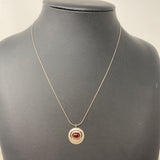 925 WOMEN'S NECKLACE silver red