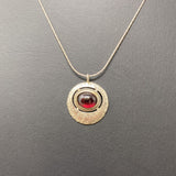 925 WOMEN'S NECKLACE silver red
