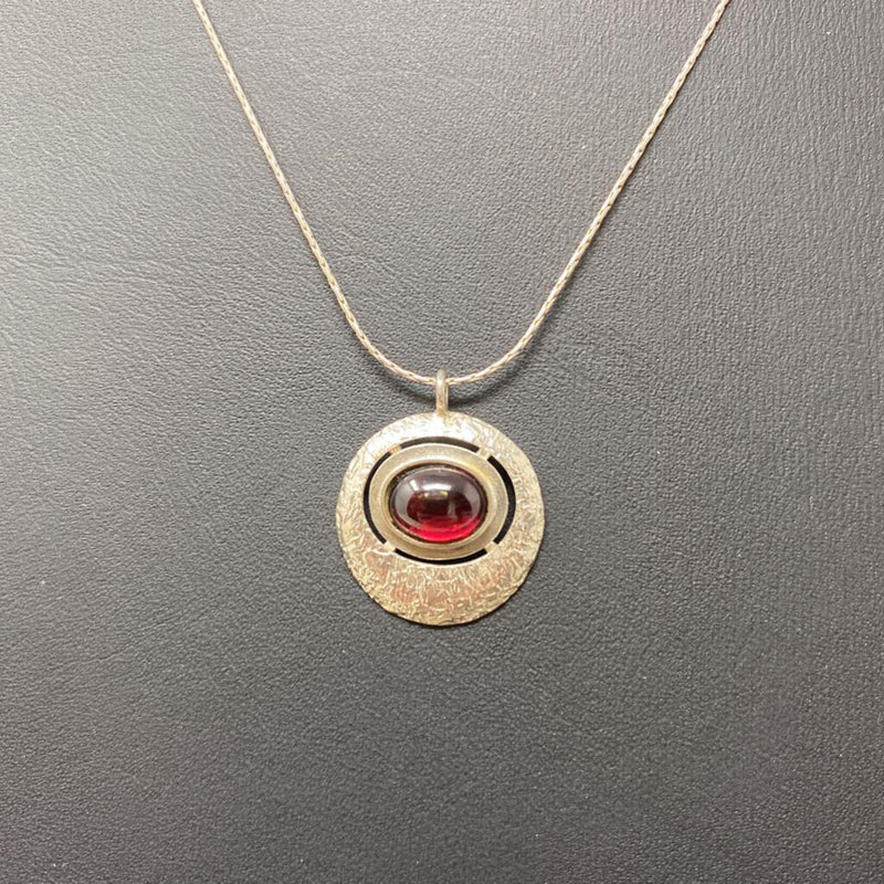 925 WOMEN'S NECKLACE silver red