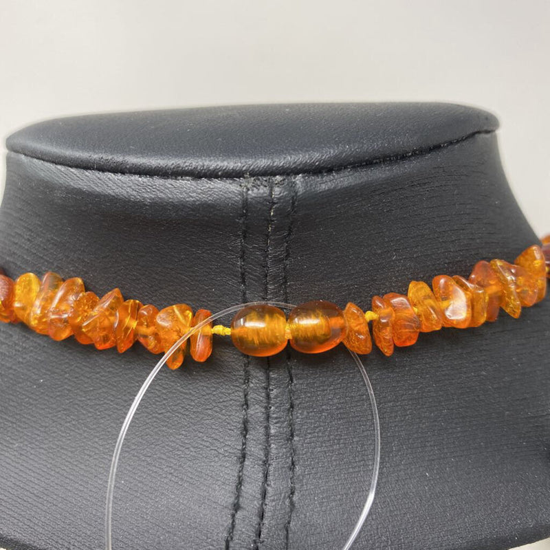 WOMEN'S NECKLACE brown amber