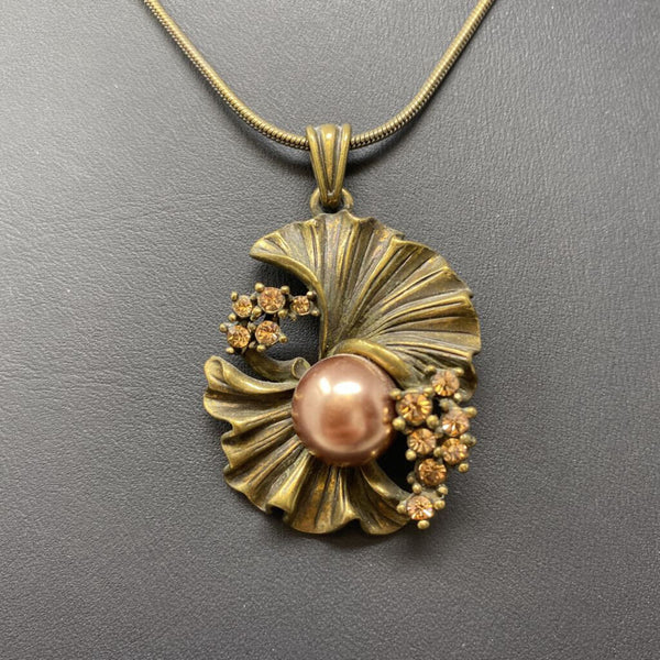 WOMEN'S NECKLACE bronze pink