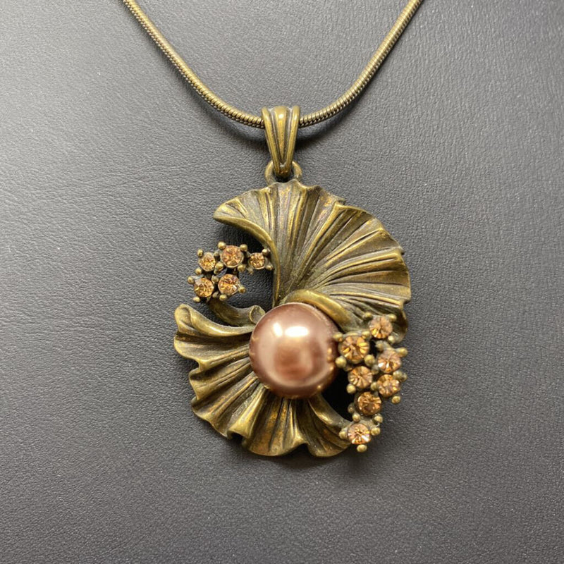WOMEN'S NECKLACE bronze pink