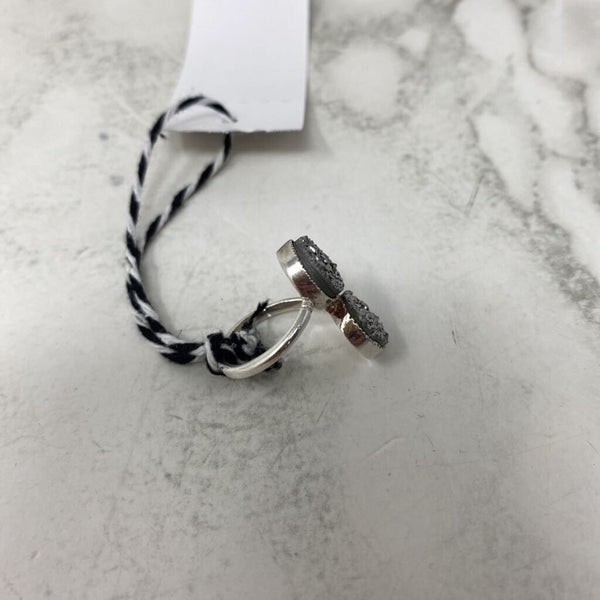 925 WOMEN'S RING silver grey 7