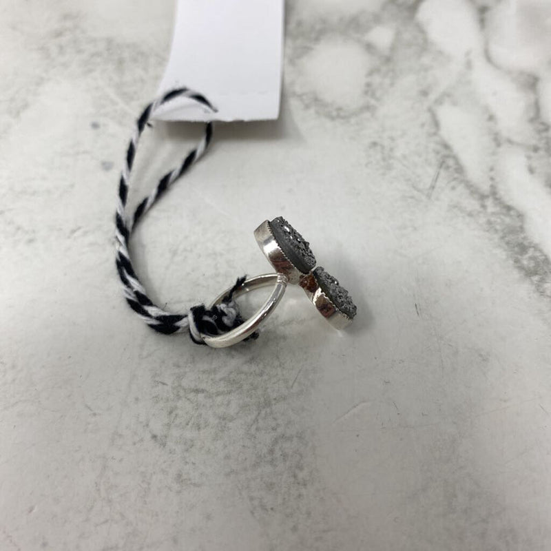 925 WOMEN'S RING silver grey 7