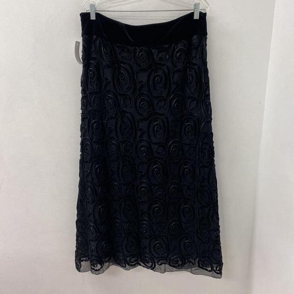 BIANCA NYGARD WOMEN'S SKIRT black 14