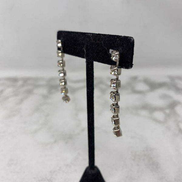 WOMEN'S EARRINGS clear silver