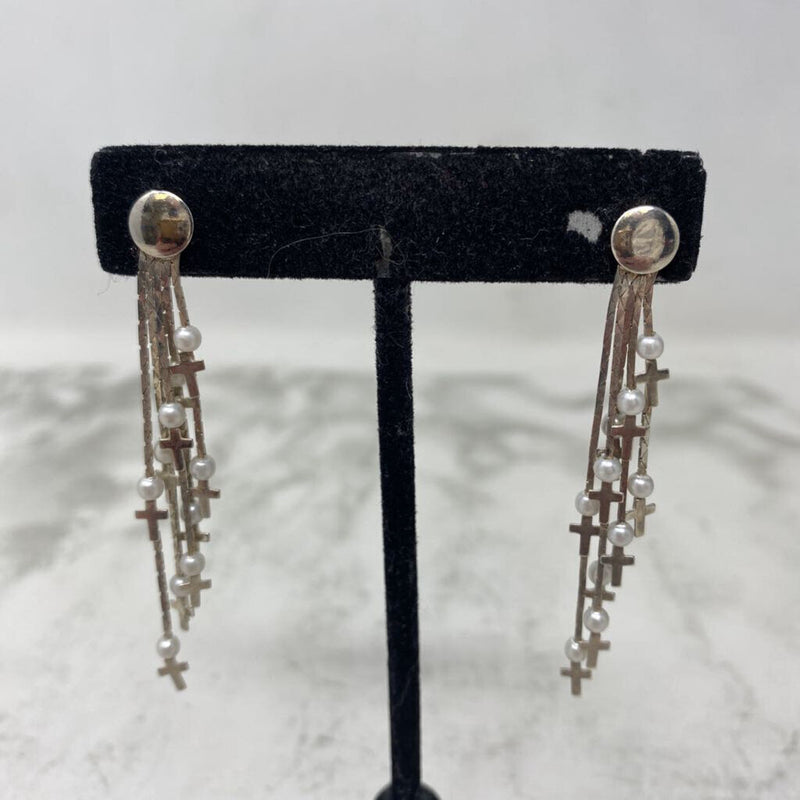 WOMEN'S EARRINGS silver white