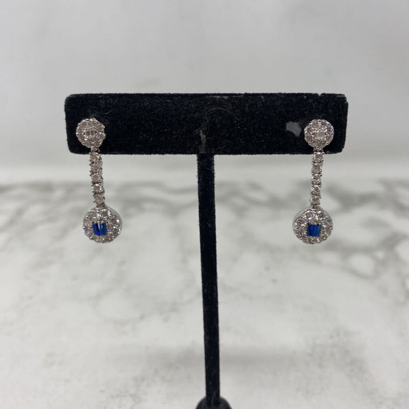 925 WOMEN'S EARRINGS clear blue