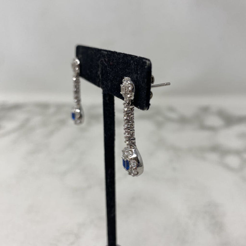 925 WOMEN'S EARRINGS clear blue