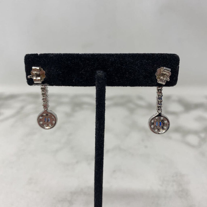 925 WOMEN'S EARRINGS clear blue