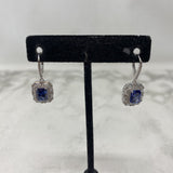925 WOMEN'S EARRINGS silver blue