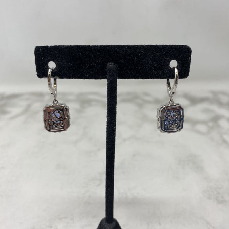 925 WOMEN'S EARRINGS silver blue