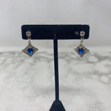 WOMEN'S EARRINGS blue clear