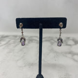 925 WOMEN'S EARRINGS purple silver