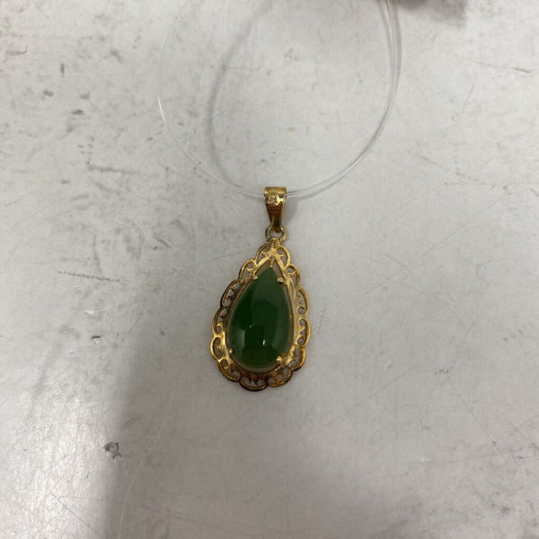 925 WOMEN'S PENDANT green gold