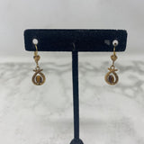 WOMEN'S EARRINGS gold brown